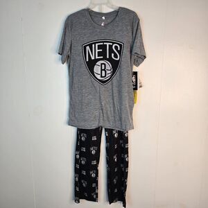 Brooklyn Nets Kyrie Irving Pajamas Set‎ Sz M 10 PJ NBA Basketball NEW